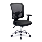 Nautilus Designs Crusader Designer High Back Mesh Task Operator Office Chair With Fixed Arms Black - BCM/S550/BK DD
